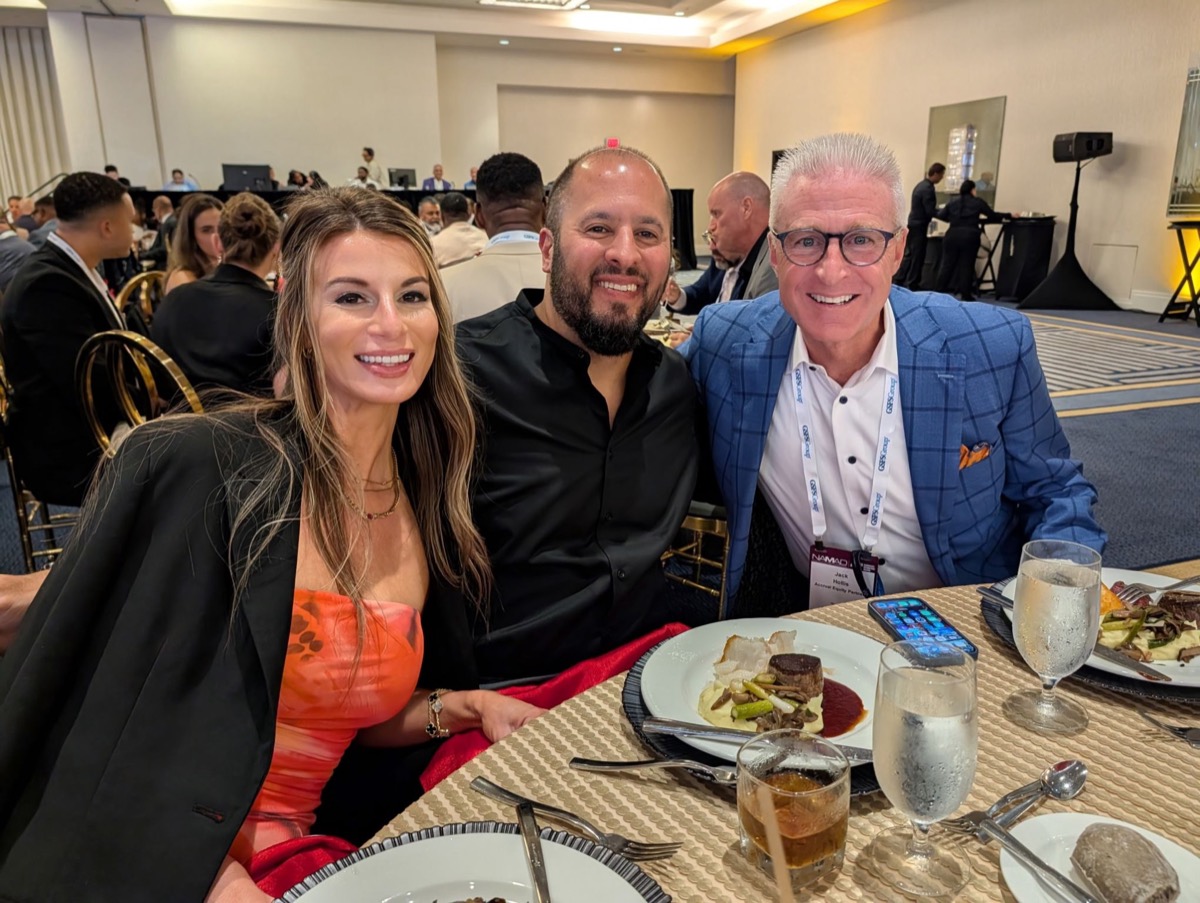 Hannah at dinner with the former COO of Toyota Motor North America
